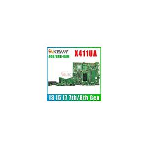 Placa-mãe portátil ASUS Vivobook 14 X411U K411UA Placa-mãe portátil I3 I5 I7 7th/8th 4GB/8GB-RAM UMA