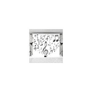 Música nota fotografia pano de fundo musical doodle padrão fundo música decorações de festa