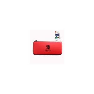 Capa Case Estojo Nintendo Switch Console Vermelha + Pelicula - Nx