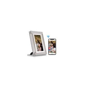 Moldura Digital com Controle de App  Picture Frame Eletrônico  Mesa Álbum Eletrônico  5 polegadas
