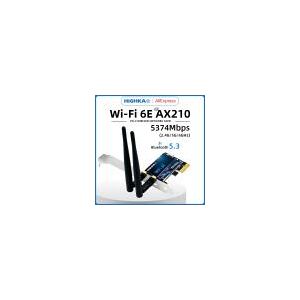 Wi-fi 6e intel ax210 pcie wifi cartão 2.4g/5g/6ghz 5374mbps pci express sem fio cartões de rede