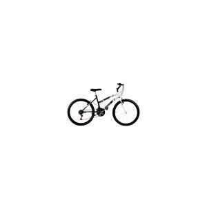 Bicicleta Feminina Aro 24 18 Marchas Ultra Bikes Preta E Branca