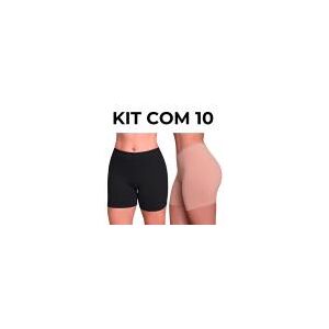 Kit 10 Short Lingerie Anagua Confortável Sexy Roupa Íntima Feminina -