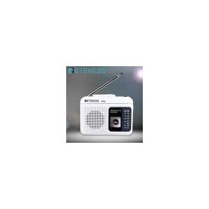 Retekess-Gravador de Voz Portátil  Rádio de Reprodução de Cassetes  FM e AM  Microfone Externo